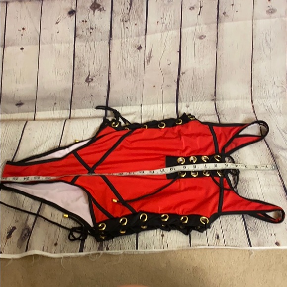 Sexy Red One Piece Swimsuit - Picture 6 of 6